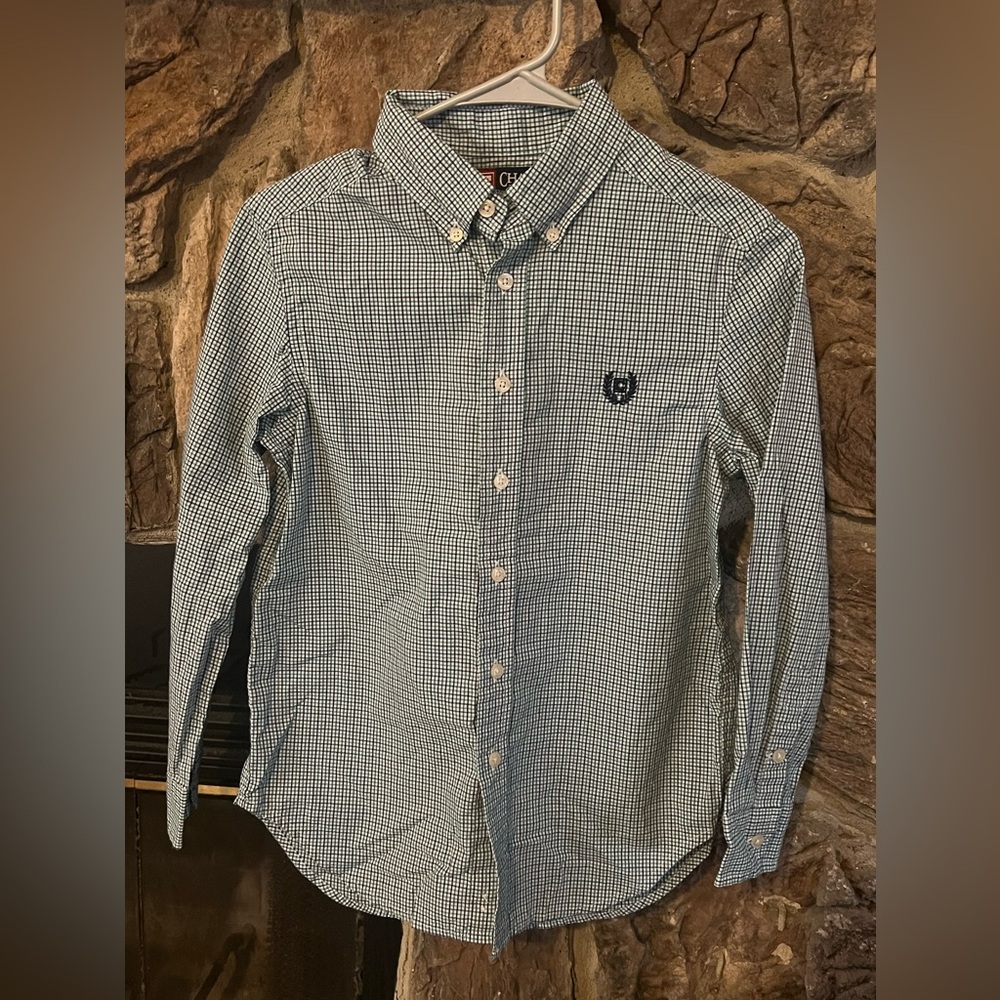 Boys Chaps by Ralph Lauren Plaid Dress Shirt size Medium